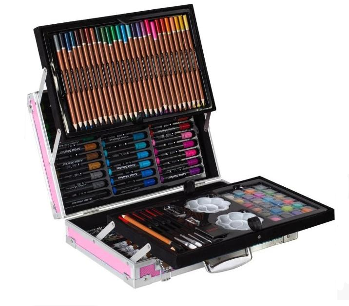 Набор для творчества UTM Единорог в алюминиевом чемодане 145 пр. Розовый