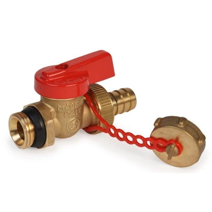 Кран кульовий Giacomini 1/2" x 15 мм прямий з дренажем латунь (R608DY053)