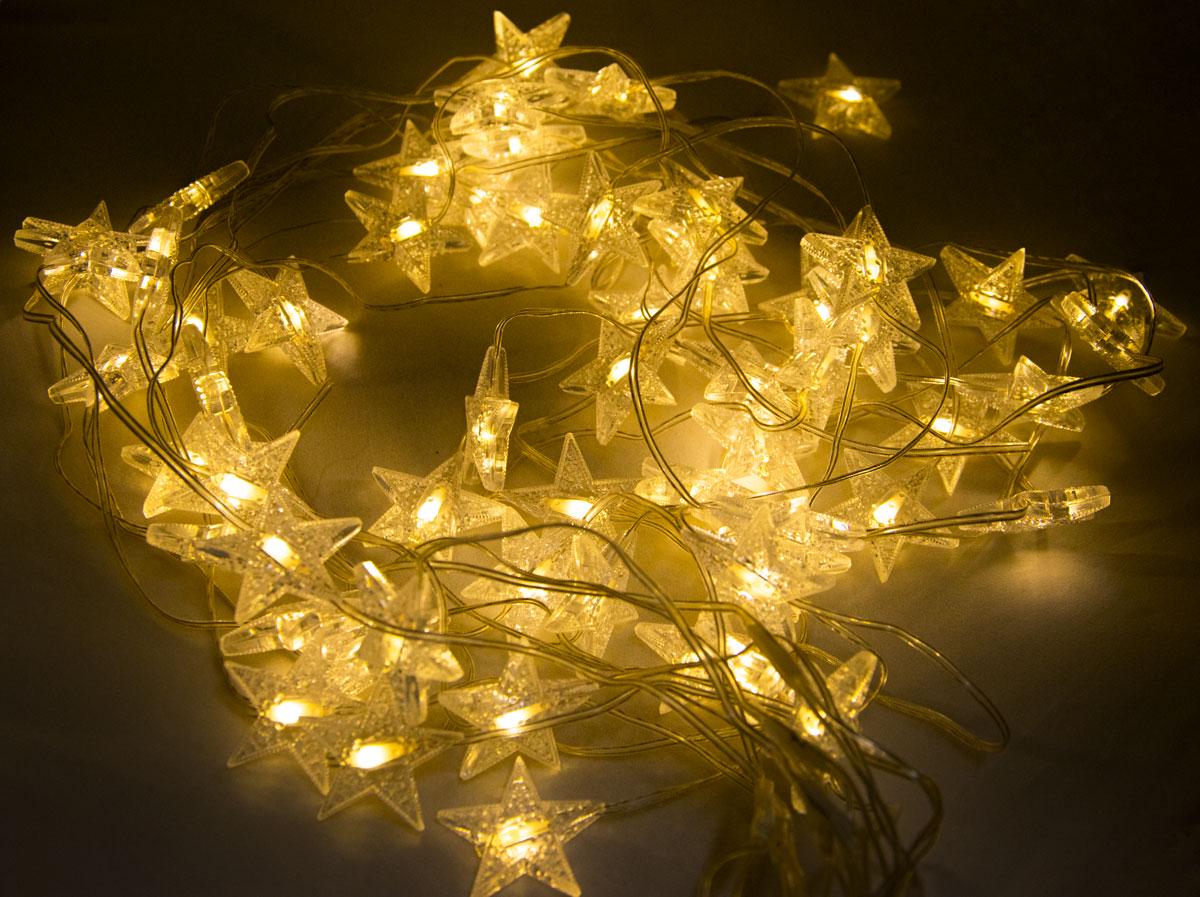 Гирлянда-штора на окно Звездопад 3,3х1 м 60 Led Теплый белый (1009634-White)