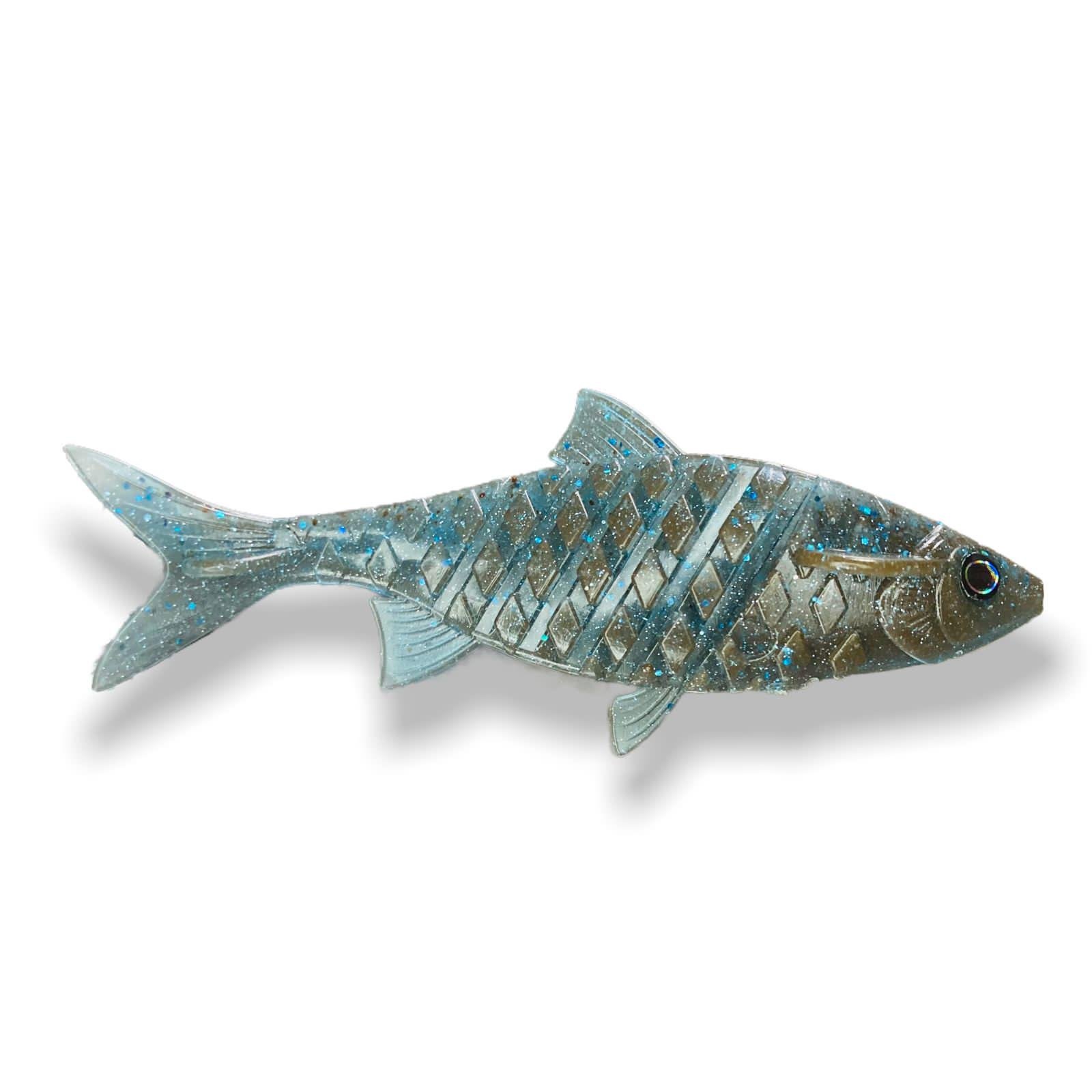 Приманки Big Baits Chebak 3D речная серия 4,0" 2 шт. # 203 Aquamarine (2406203) - фото 6