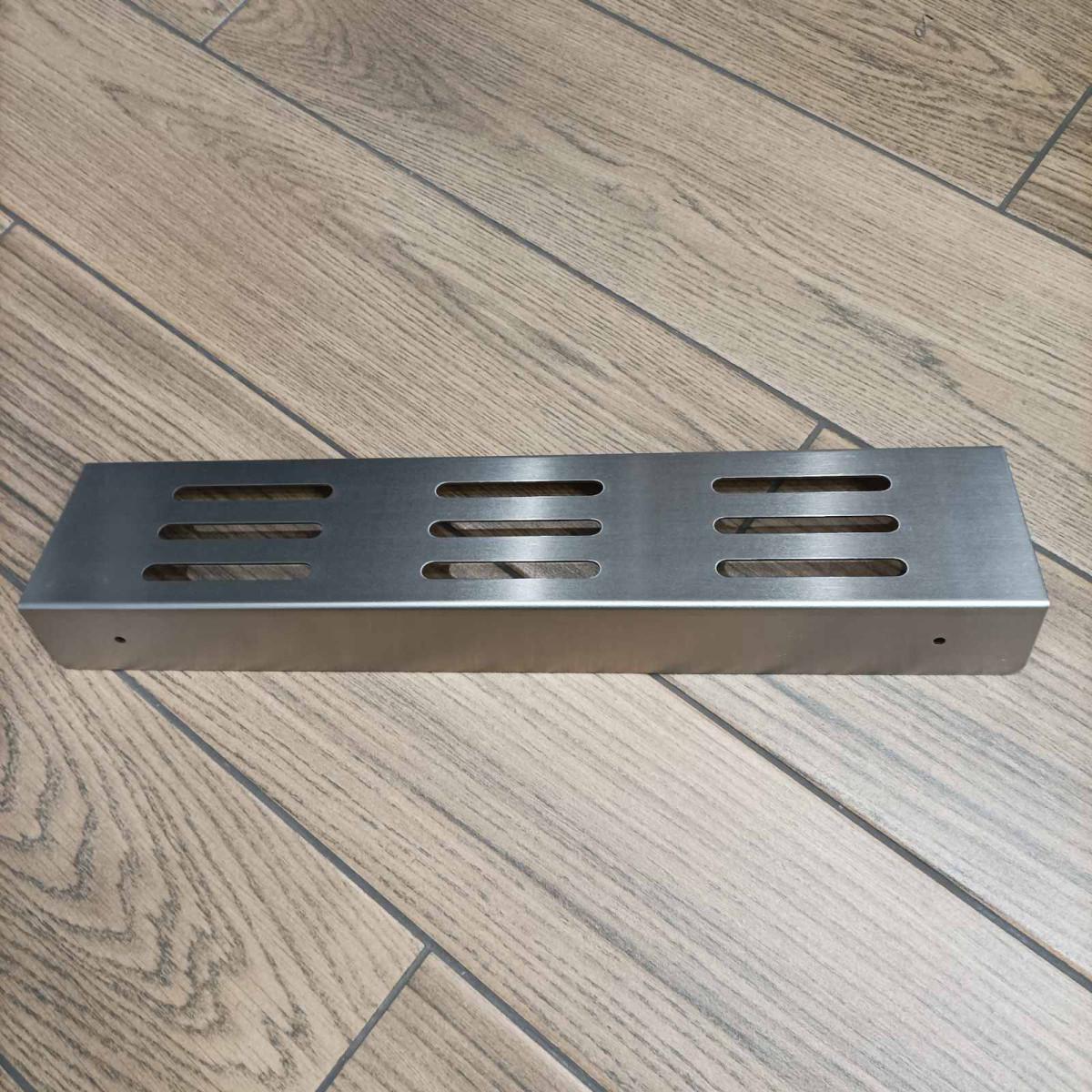 Полиця пряма відкрита L-форми з товстої нержавіючої сталі для ванної кімнати Disfact HL-45 45 см Сріблястий (3330) - фото 7 Полиця пряма відкрита L-форми з товстої нержавіючої сталі для ванної кімнати Disfact HL-45 45 см Сріблястий (3330) - фото 7