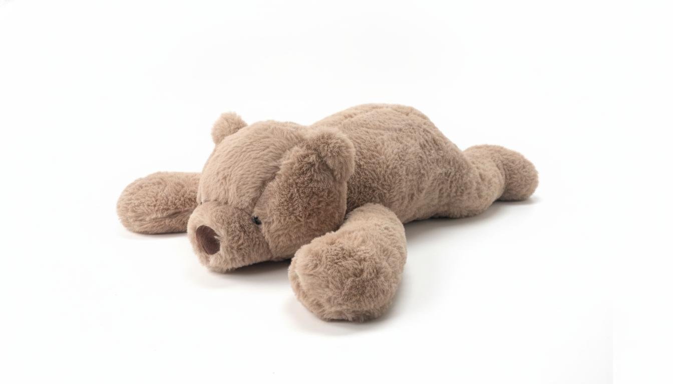 М'яка іграшка-подушка антистрес Ведмедик 60 см Бежевий (7119/1)