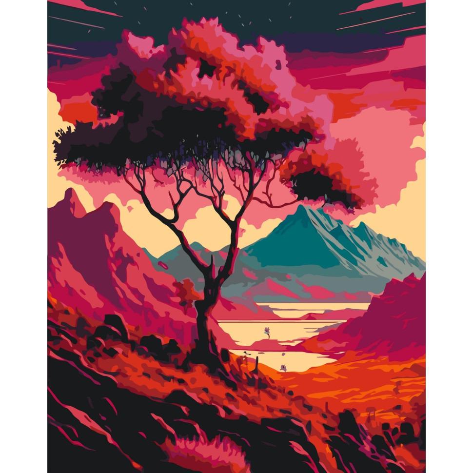 Картина по номерам ART CRAFT Вечер в горах 40x50 см Разноцветный (PM-194-K-1183)