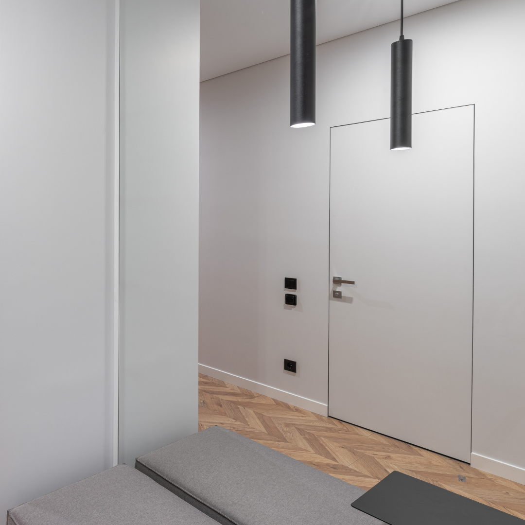 Двері прихованого монтажу DoorsDesign ґрунтовані праві 800х200 мм (45DDoors800L)