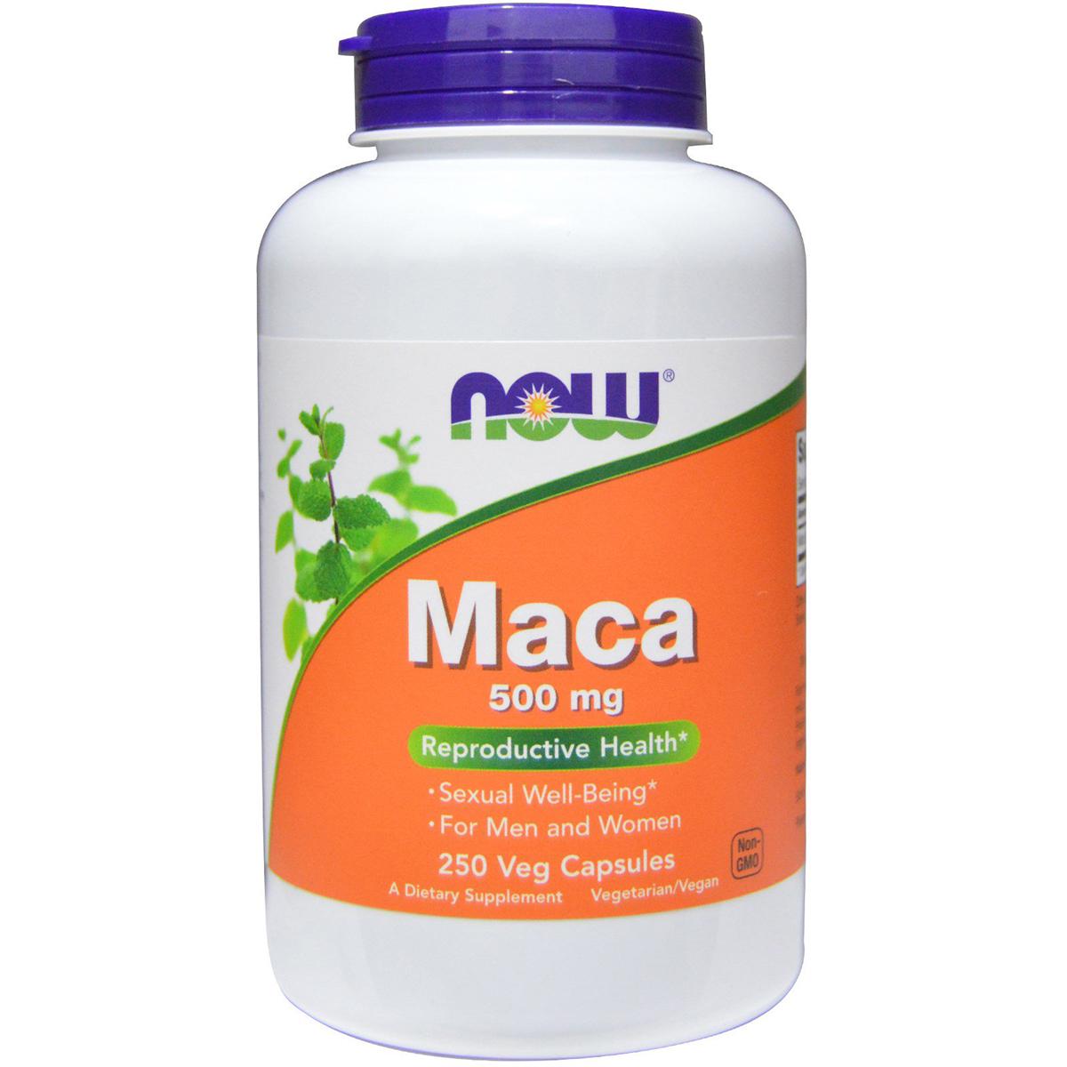 Перуанская мака Now Foods Maca 500 мг 250 гелевых капсул (NF4762)