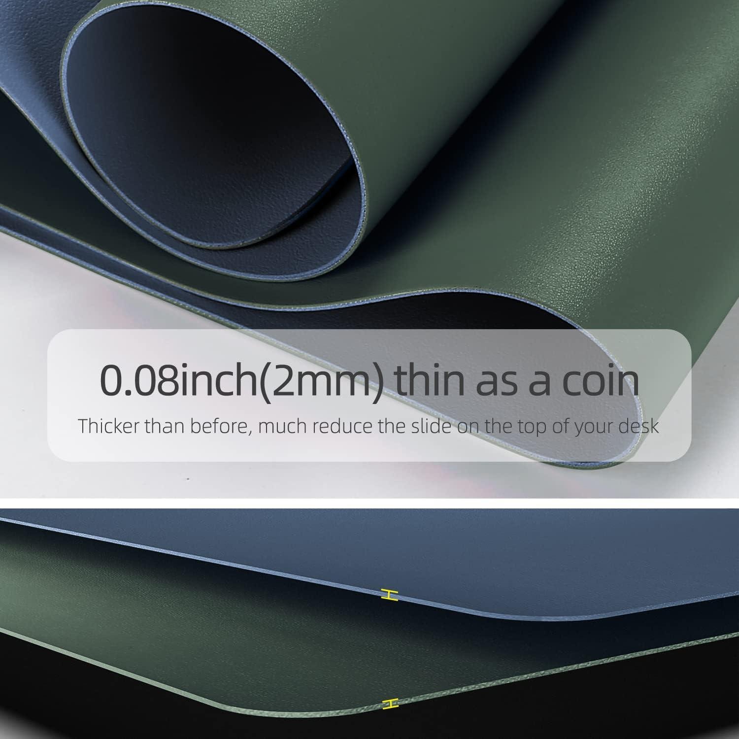 Килимок для мишки Desk Mat Ultra Slim 900x400x1.8 мм Dark Green/Dark Blue (20300) - фото 5 Килимок для мишки Desk Mat Ultra Slim 900x400x1.8 мм Dark Green/Dark Blue (20300) - фото 5