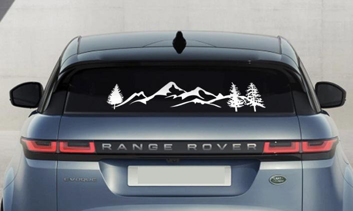 Наклейка на заднее стекло 3D Tuning Studio Лес Горы 1000х220х0,060 мм (9342)