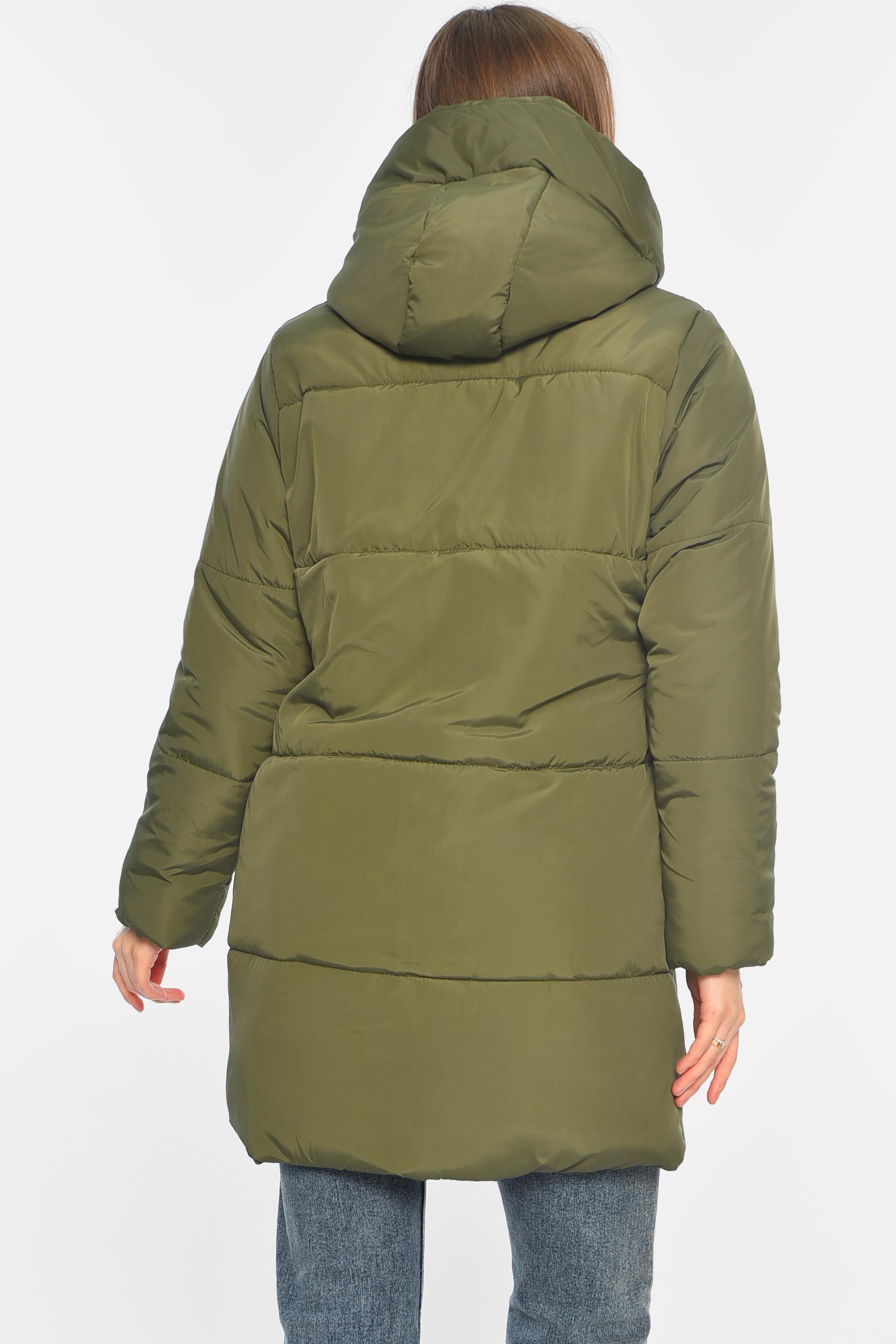 Куртка женская демисезонная S Зеленый (196444) - фото 3 Куртка женская демисезонная S Зеленый (196444) - фото 3