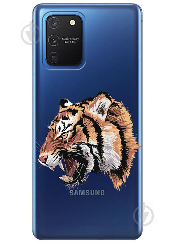 Прозрачный силиконовый чехол iSwag для Samsung Galaxy S10 Lite с рисунком - Тигр (KS3488) Прозрачный силиконовый чехол iSwag для Samsung Galaxy S10 Lite с рисунком - Тигр (KS3488)