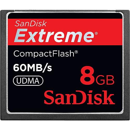 Картка пам'яті Sandisk Extreme Compact Flash CF 8 GB 60 mb/s
