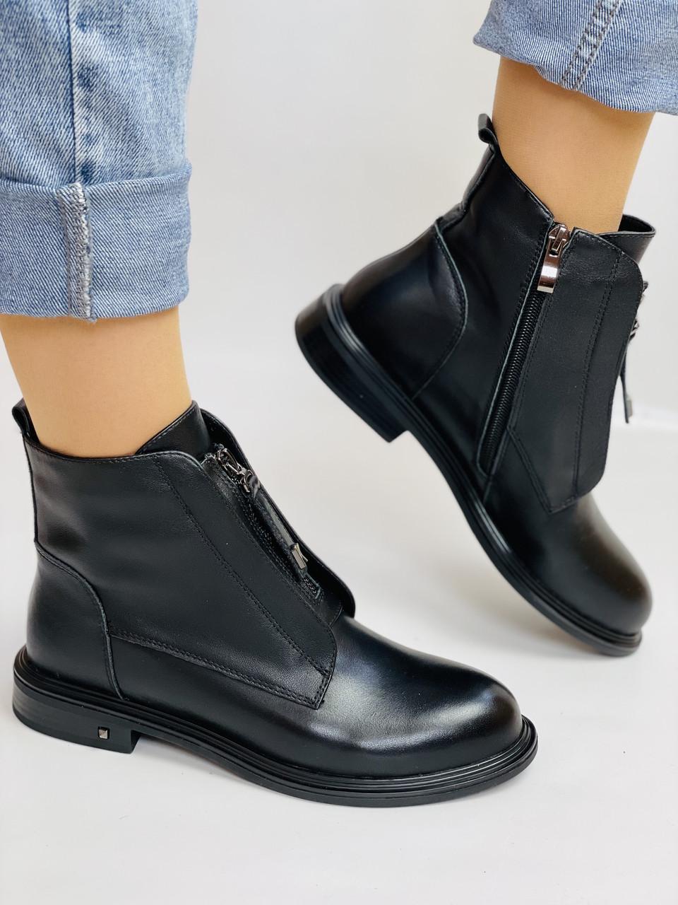 Ботинки женские осенние Farinni р. 39 25.0 см Черный (2660)