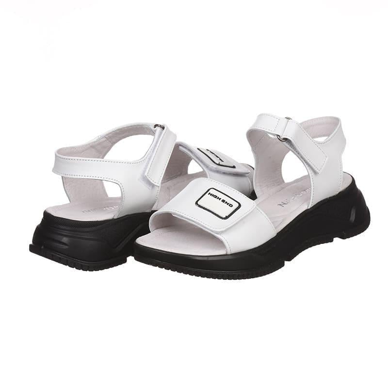 Босоніжки жіночі Nika Veroni 110 шкіряні р. 37 Білий (30066)