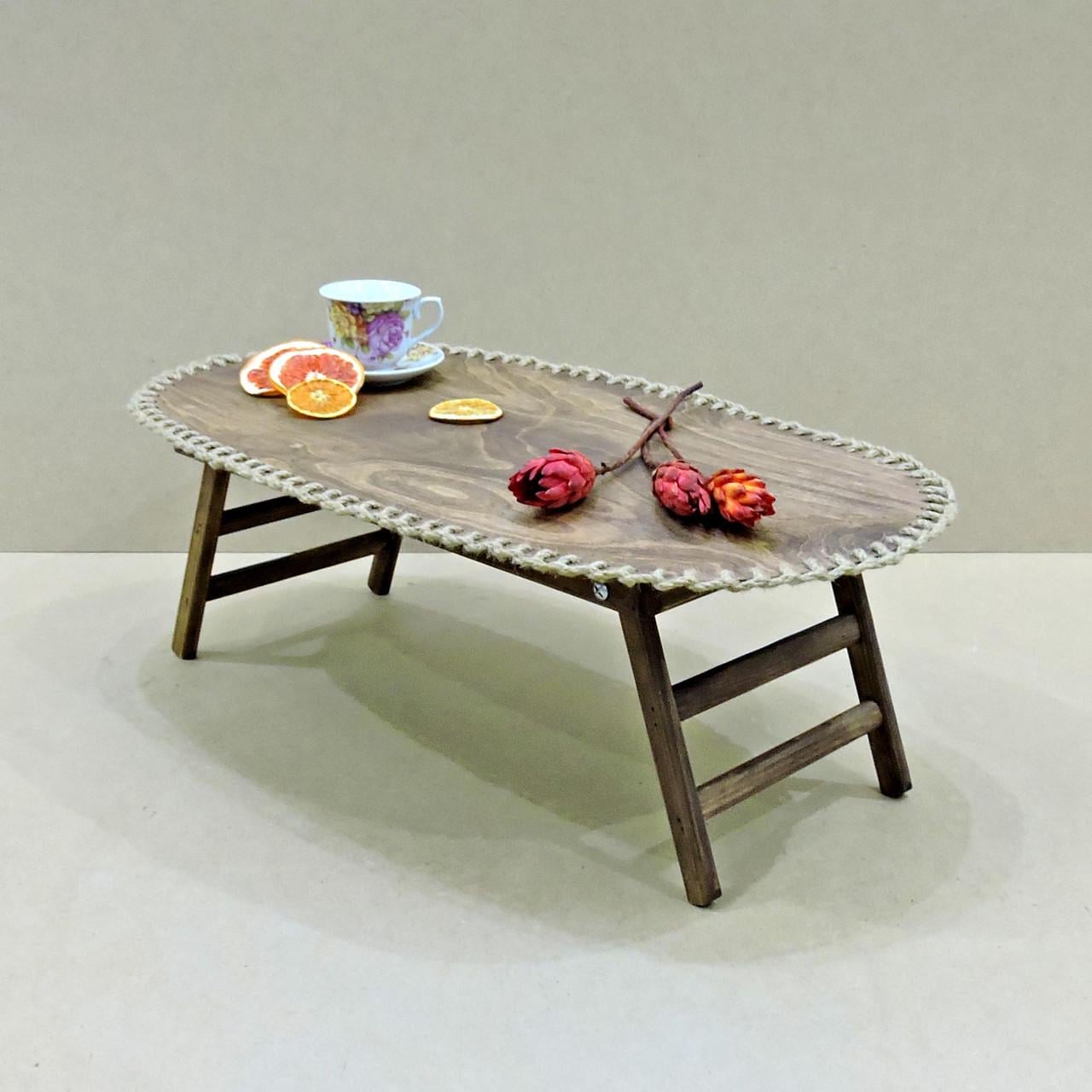 Столик-поднос для завтрака из дерева Вайоминг 04 Капучино (СТП-041809)