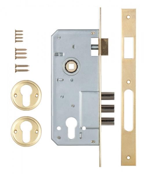 Замок врізний KALE 152 3MR B 45 мм Латунь (152-3MR-BP)