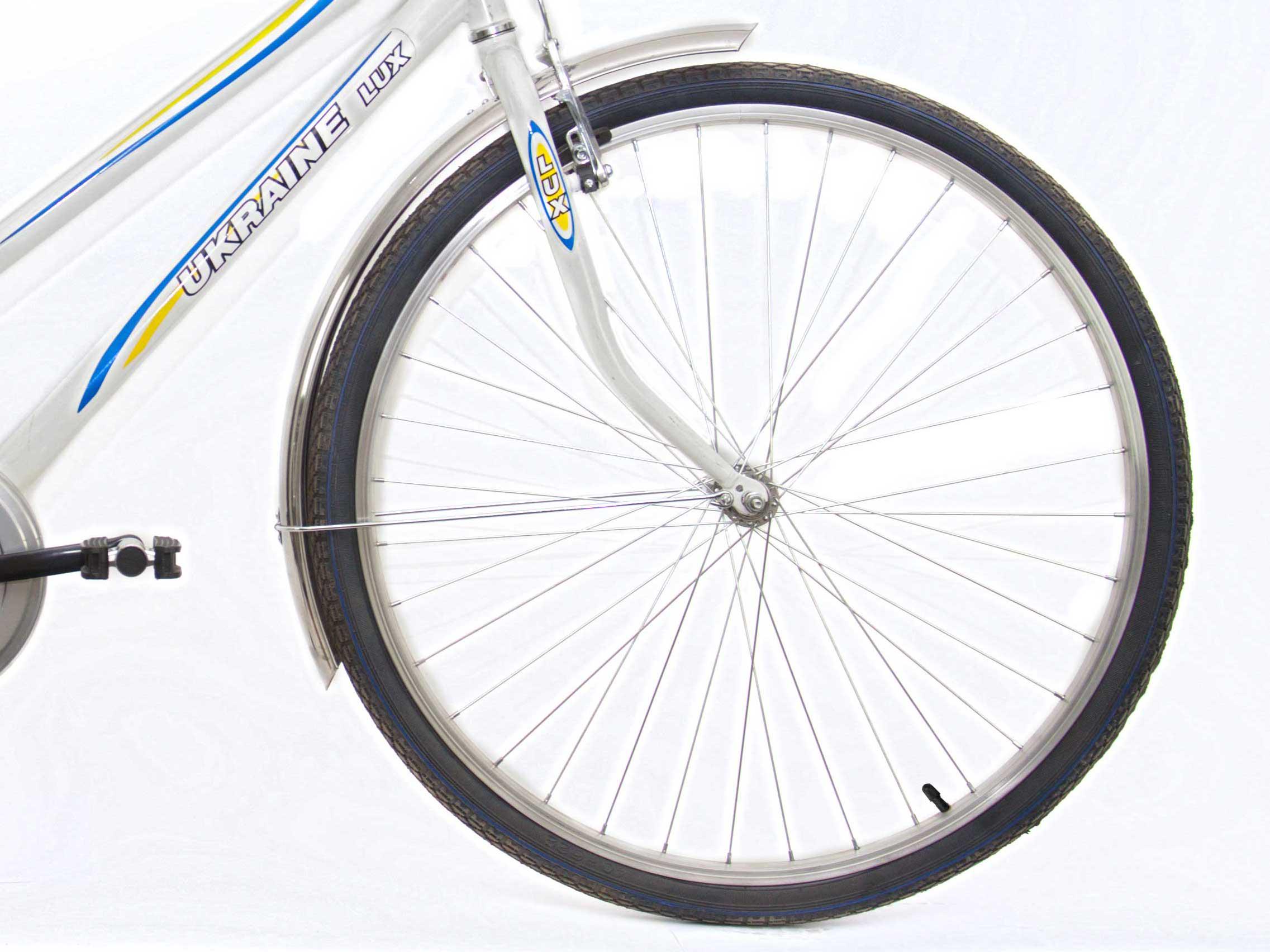 Велосипед Україна ХВЗ LUX65CZ 28″ cталь Білий - фото 3