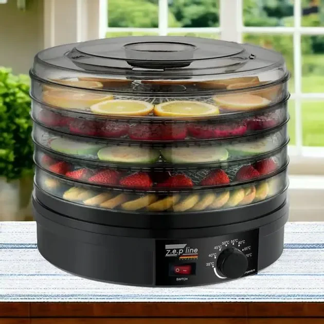 Сушилка для овощей и фруктов електрическая Zepline ZP-029 сушилка дегидратор 5 ярусов поддонов 800 Вт