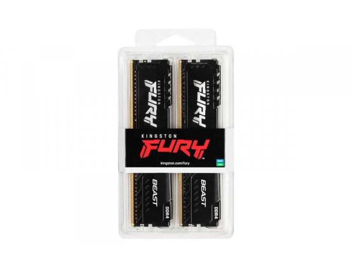 Оперативная память Kingston Fury Beast KF436C18BBK2/64 DDR4 2х32 Гб 3600 МГц - фото 3