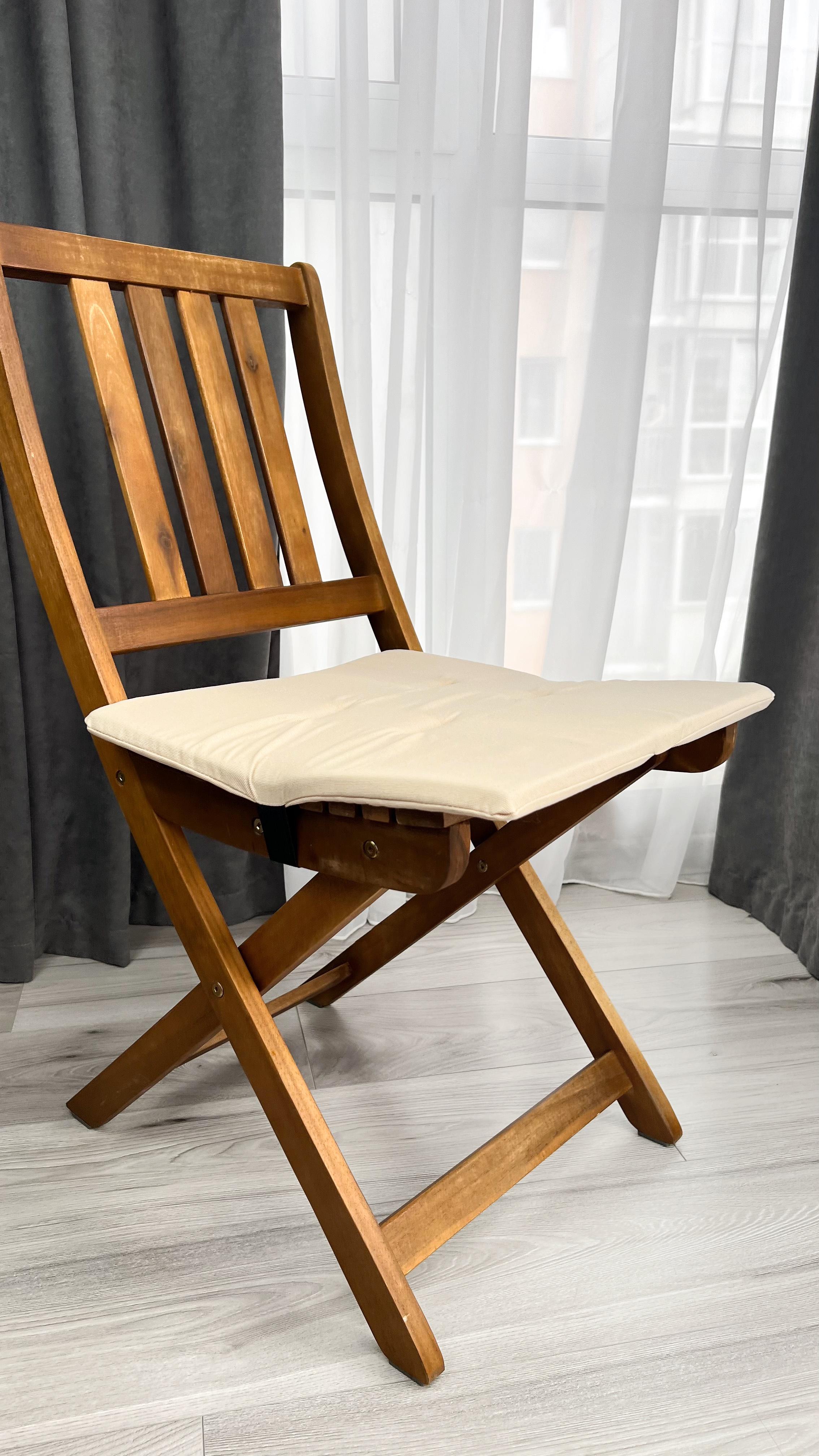 Подушка на стул новогодняя водоотталкивающая 40х40 см 2 шт. Бежевый (803-97-1) Подушка на стул новогодняя водоотталкивающая 40х40 см 2 шт. Бежевый (803-97-1)