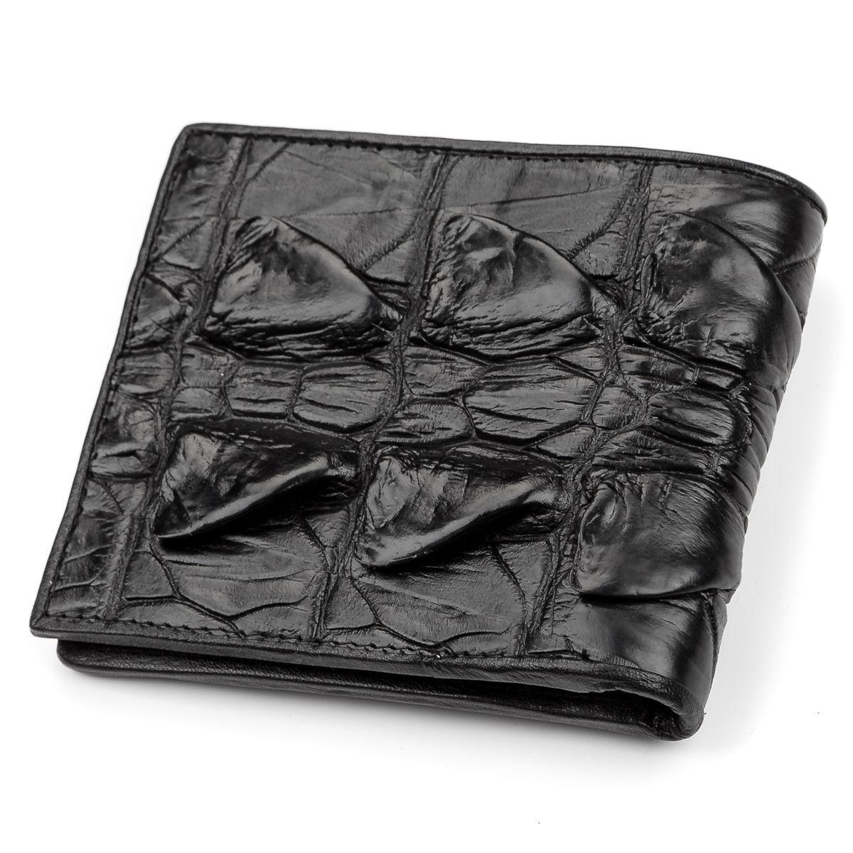 Кошелек Ekzotic Leather из кожи крокодила Черный (cw 41) - фото 2