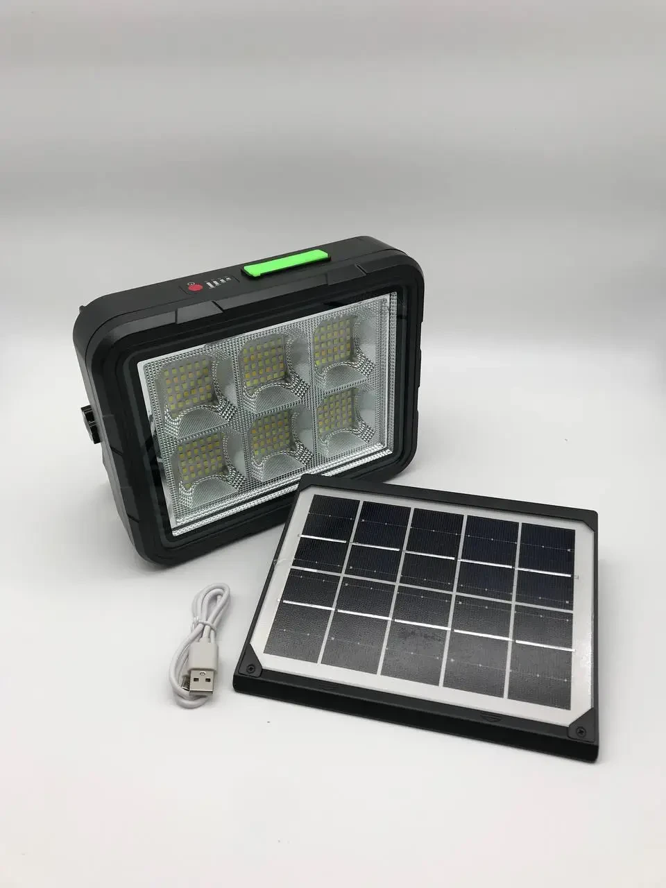 Прожектор потужний акумуляторний на сонячній батареї Solar lighting system GD-2207A (1831164038) - фото 1