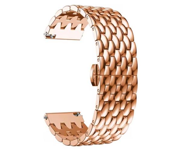 Ремешок Metal Dragon Scale для Xiaomi Black Shark GT/Watch S1 22 мм Rose/Gold