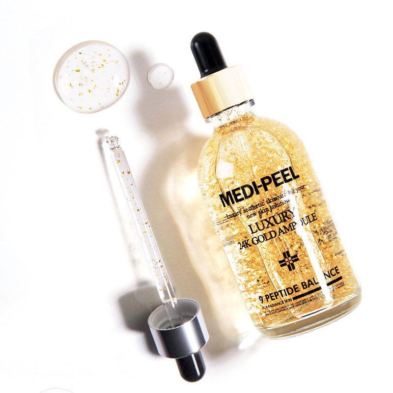 Сыворотка для лица с золотом коллоидным MEDI-PEEL Luxury 24K Gold Ampoule антиоксидантная для эластичности кожи 100 мл - фото 3 Сыворотка для лица с золотом коллоидным MEDI-PEEL Luxury 24K Gold Ampoule антиоксидантная для эластичности кожи 100 мл - фото 3
