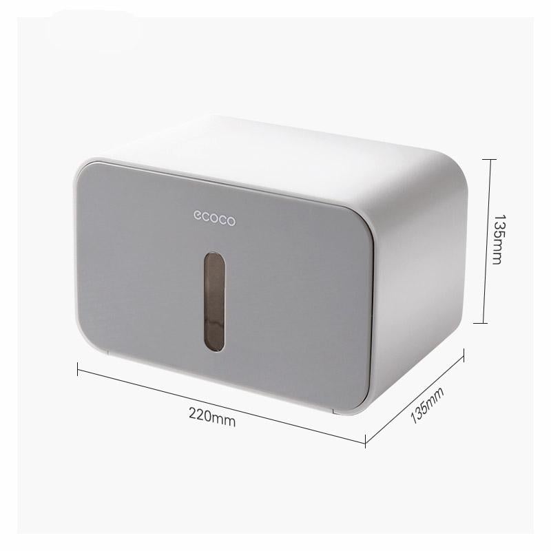 ᐉ Держатель-бокс для туалетной бумаги ECOCO E1903 Gray • Купить в Киеве ...