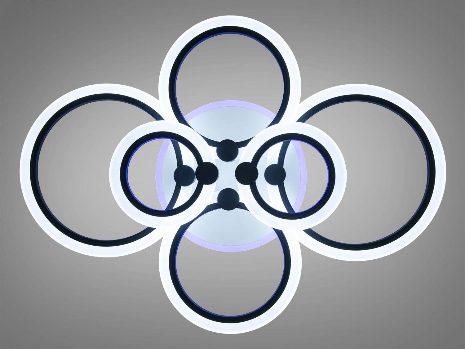 Люстра LED с пультом и подсветкой 100W Черный Люстра LED с пультом и подсветкой 100W Черный