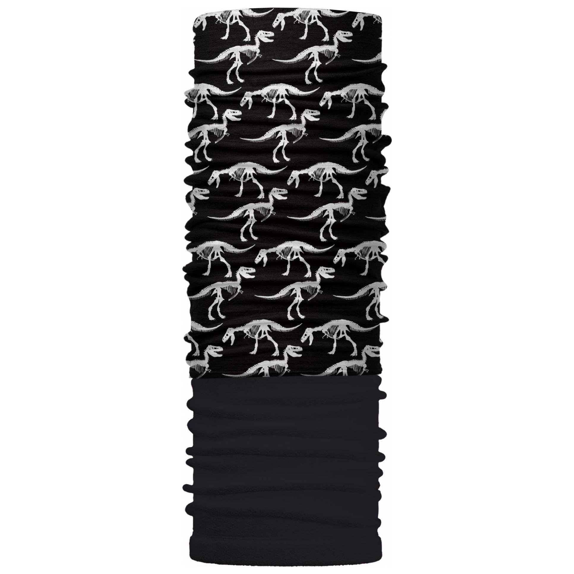 Бандана-трансформер зимняя ZBT-091 Динозавры Черный