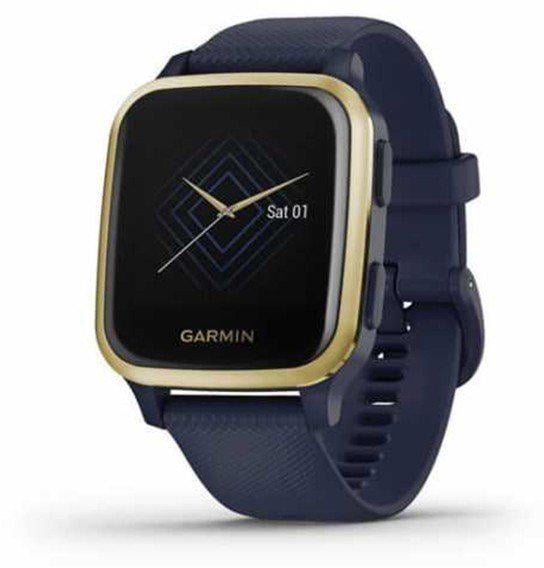 Смарт-часы Garmin Venu SQ Music Edition Captain Blue/Light Gold (010-02426-12)  