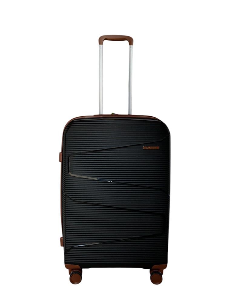 Валіза дорожня середня AIRTEX Worldline 293 поліпропілен M Чорний - фото 1