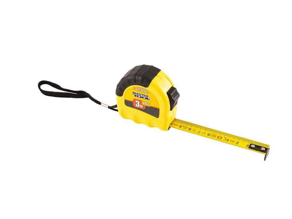 Рулетка MASTER TOOL 62-3016 с фиксатором L 3 м 16 мм Shiftlock (13201)