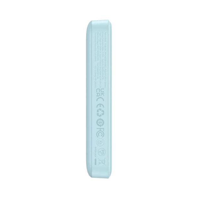 Повербанк Baseus Magnetic Mini Air 10000 mAh 20 W 2в1 QC3.0+PD3.0 с беспроводной зарядкой Qi 15 W Blue (P10059001313-00) - фото 10