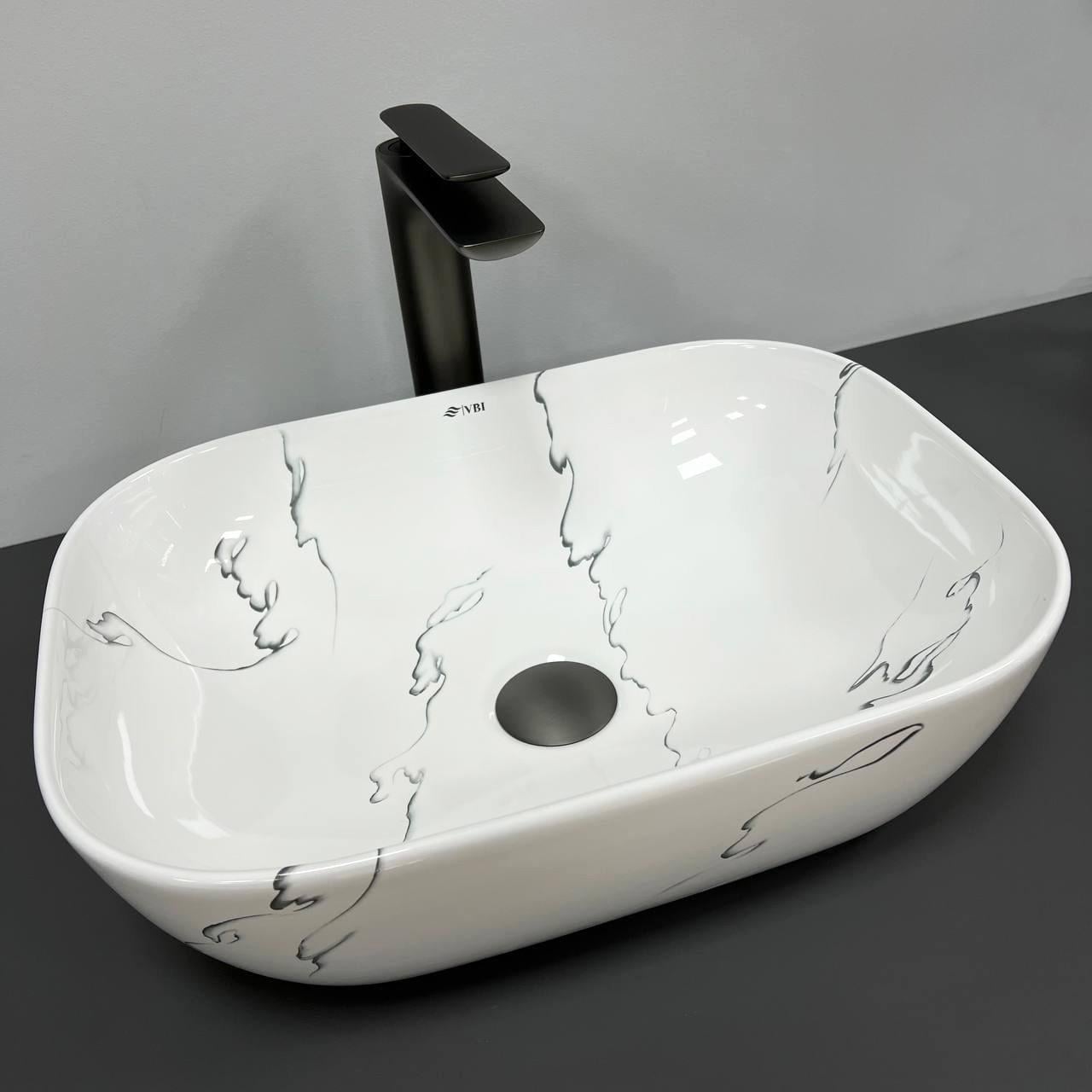 Умывальник VBI RAVENNA MARMO GLOSSY накладной (2808389735)