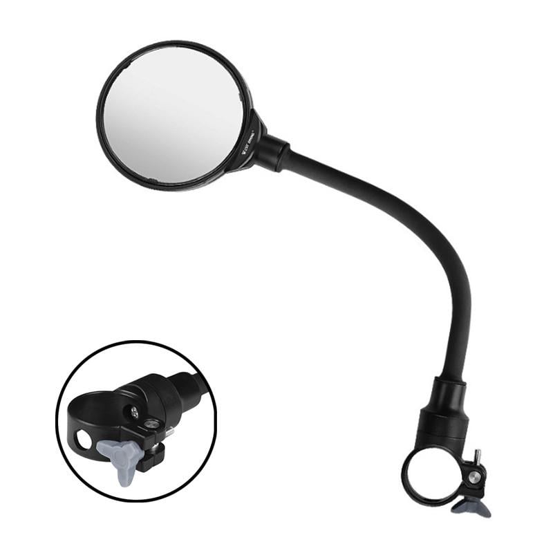 Зеркало велосипедное West Biking 0720019 Black круглое регулируемое заднего вида на руль велосипеда Зеркало велосипедное West Biking 0720019 Black круглое регулируемое заднего вида на руль велосипеда