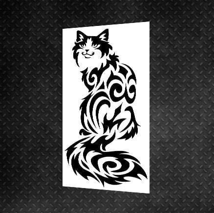 Трафарет DFA для декору Тварини Кіт для штукатурки та фарби (J00017)