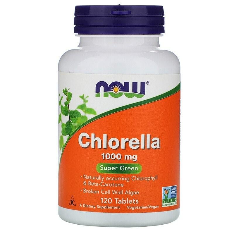 Натуральна добавка Now Foods Chlorella 1000 мг 120 таблеток
