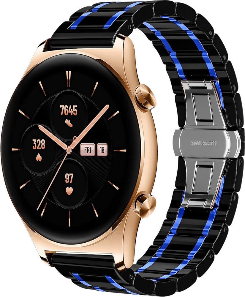 Ремешок керамический Ceramo для Honor Watch GS 3 Black Blue (38693-43)