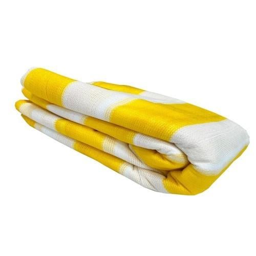 Сетка атеняющая декоративная Agreen 95% отрезная ширина 4 м Бело-желтый (27975448)