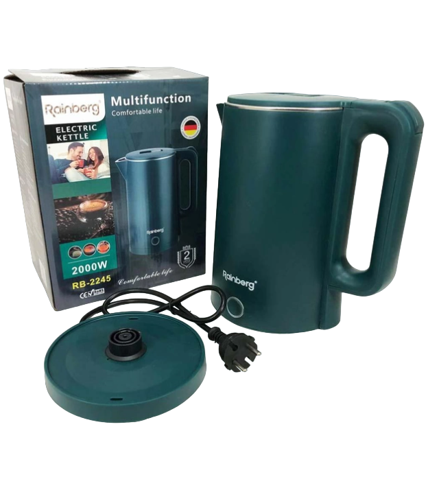Электрочайник Rainberg RB-2245 нержавеющая сталь 2 л Зеленый - фото 4 Электрочайник Rainberg RB-2245 нержавеющая сталь 2 л Зеленый - фото 4