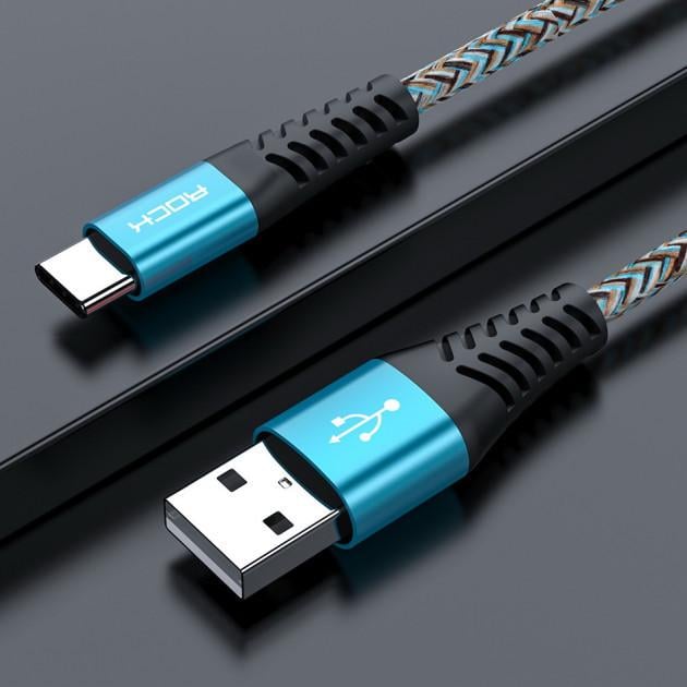 Кабель Rock USB/type-C 3 A QC3,0 1 м (1134293831)