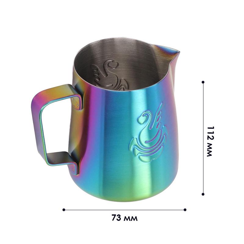 Молочник JibbiJug Green нержавеющая сталь градиент 600 мл Green (2630752313) - фото 5