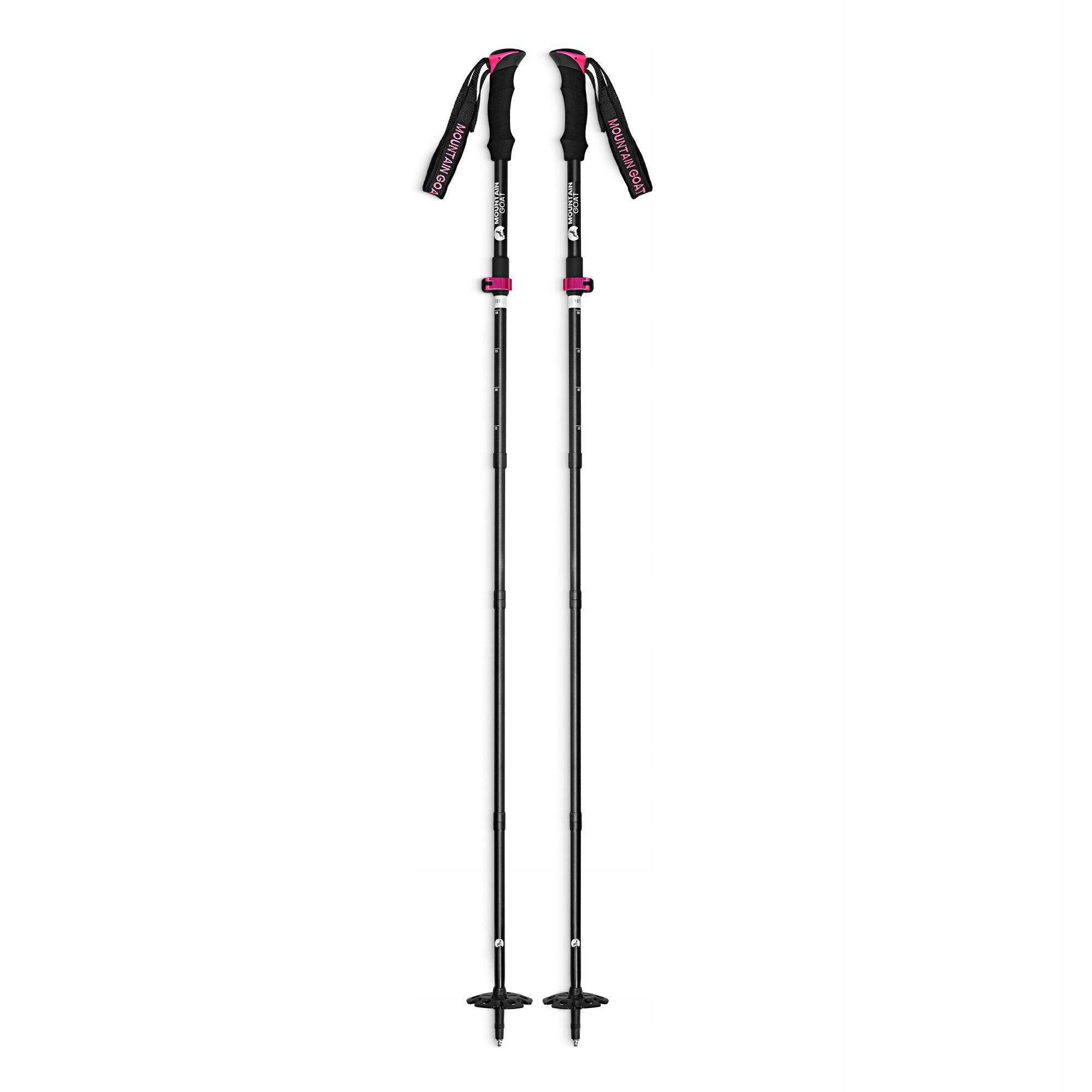 Трекинговые палки Mountain Goat Pro+ 43-130 см Black/Pink (P-5905973404662) Трекинговые палки Mountain Goat Pro+ 43-130 см Black/Pink (P-5905973404662)
