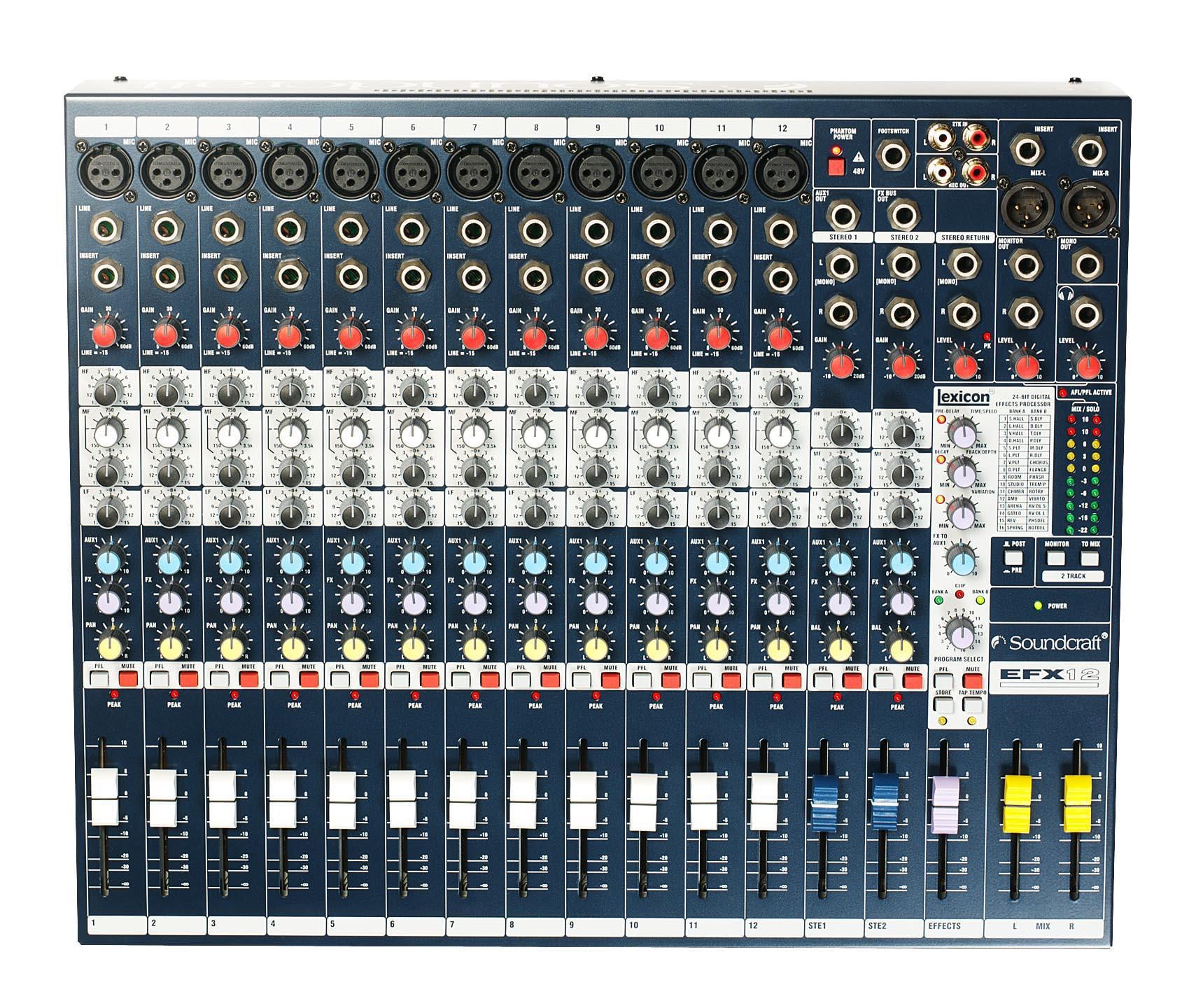 Микшерный пульт Lexicon SOUNDCRAFT EFX12 пассивный с процессором эффектов (0040)