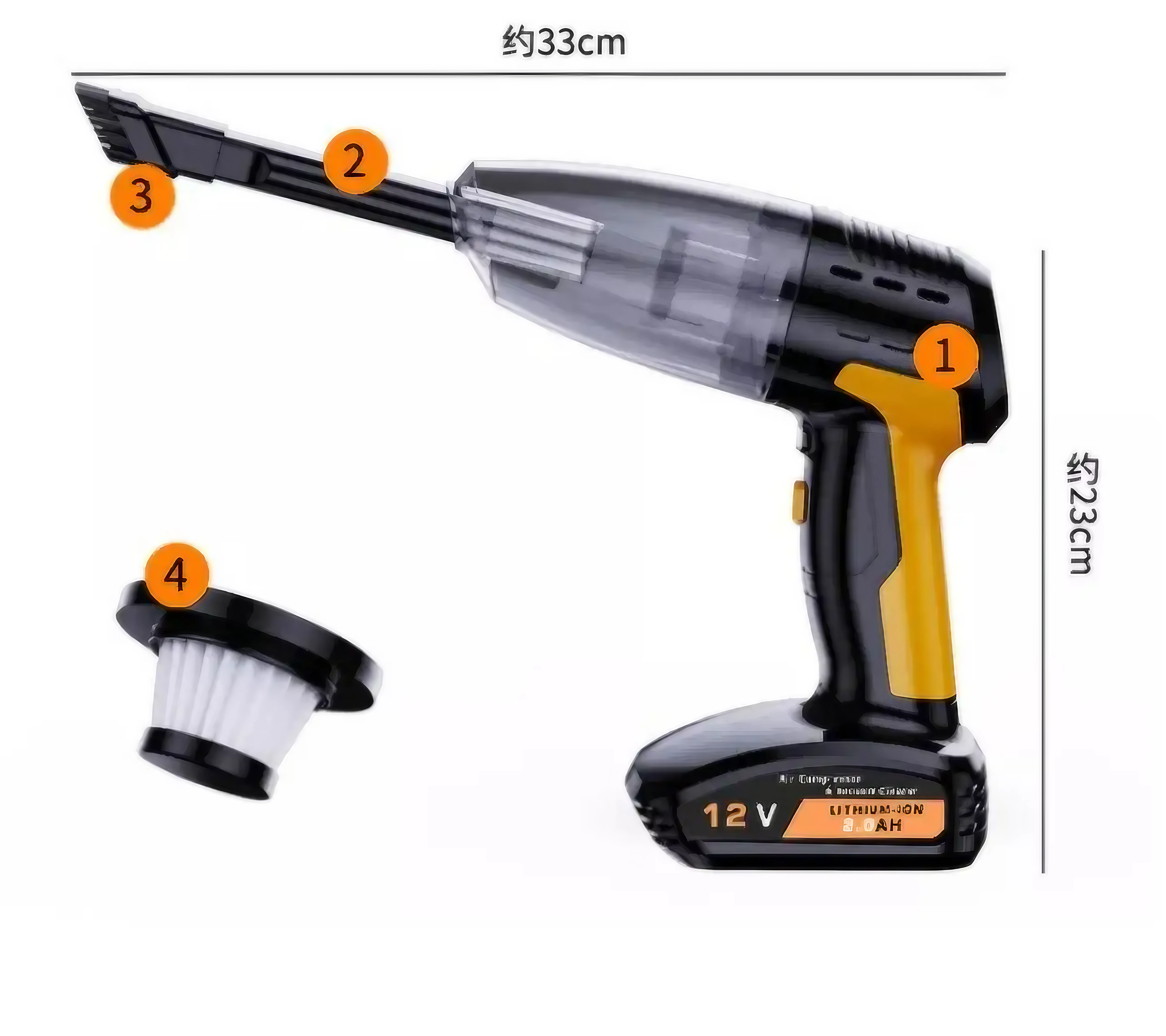 Пылесос для дома ручной с компрессором (mld17373) - фото 3