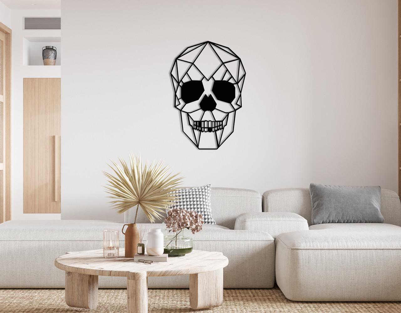 Декоративное панно на стену Upwood Decor Scull 50х35 см Black (1572348264)