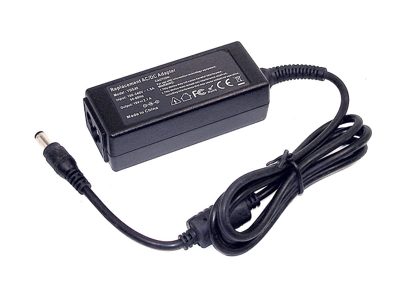 Блок питания для монитора LCD 40W 19V 2,1A 5,5x2,5 мм (YDS40 OEM)