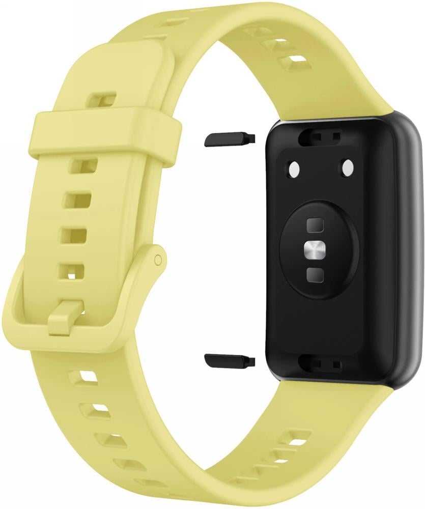 Ремешок силиконовый Jsota для Huawei Watch Fit Yellow (18457-0A)
