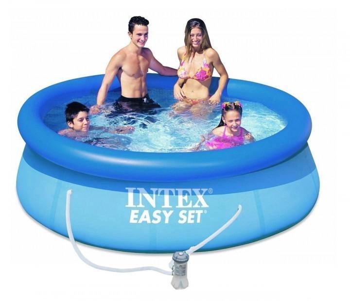 Басейн надувний Intex Easy Set з фільтр-насосом 7290 л 396x84 см (28142) - фото 4