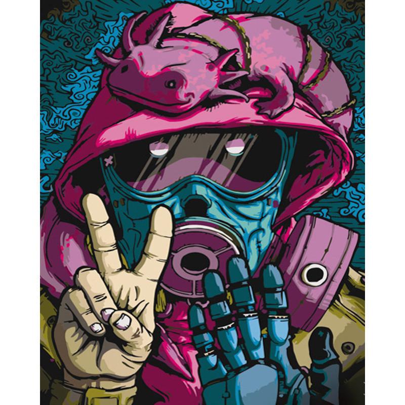 Картина по номерам Strateg Премиум Peace 40х50 см (GS776)